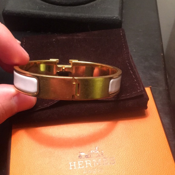 Hermes Clic Narrow Bangle Bracelet - Picture 3 of 4